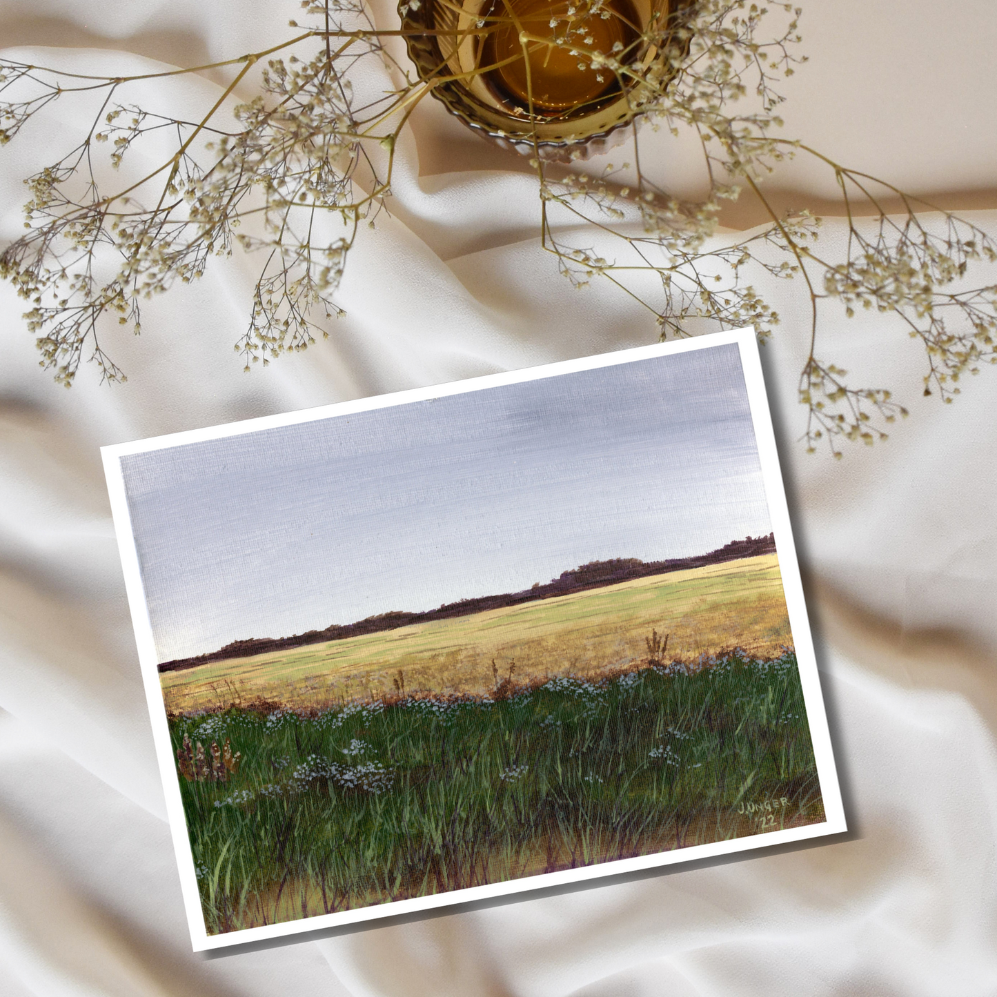 Late Summer Walk, Open Edition Print, Signed. Unframed. 5 x 7 inches