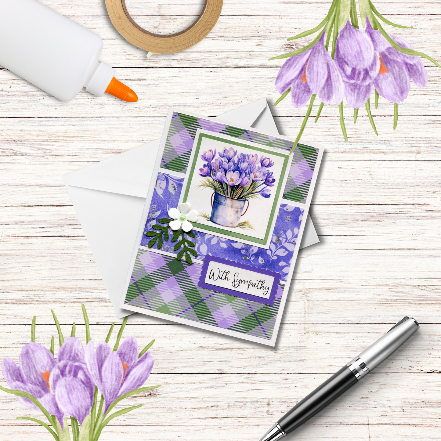 Potted Crocus Cardmaking Kit