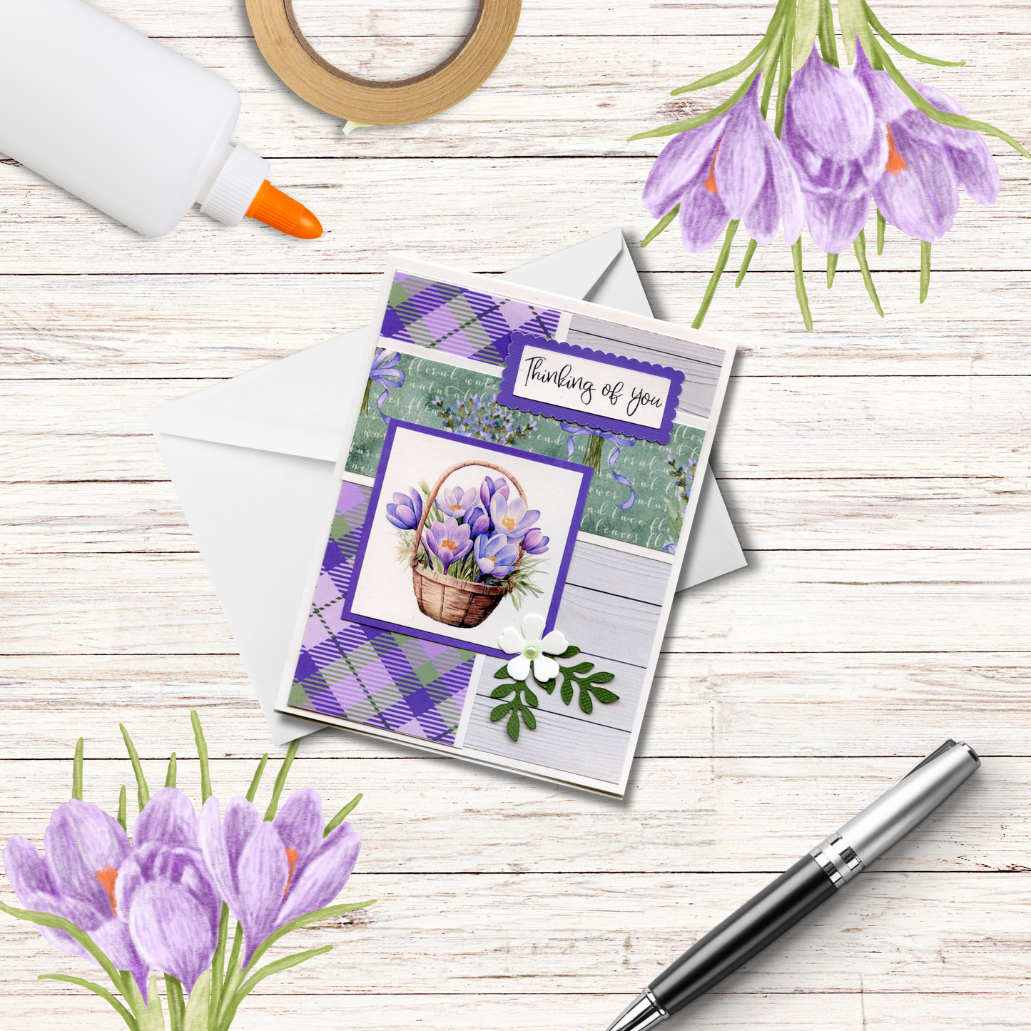 Potted Crocus Cardmaking Kit