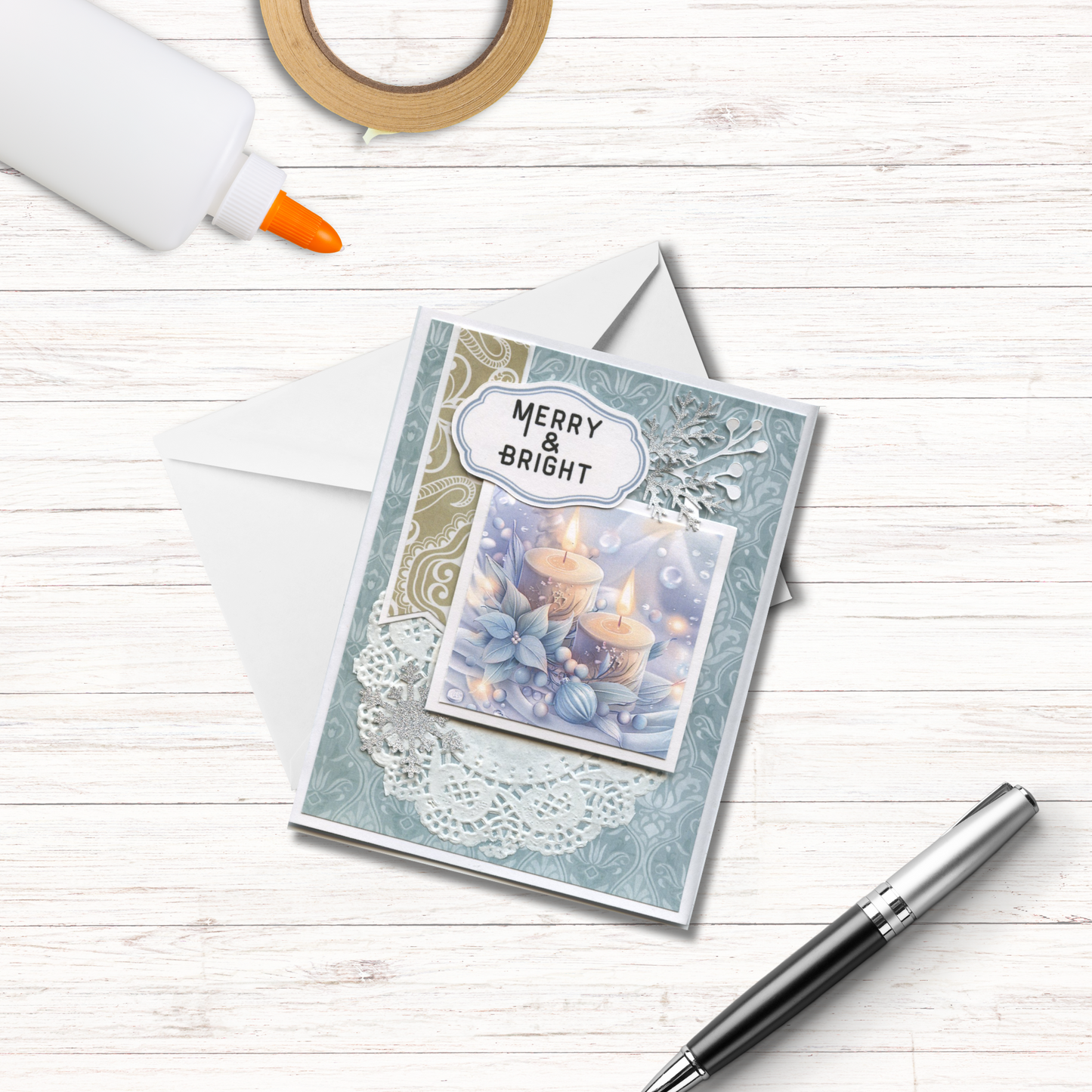 Pastel Christmas Card Making Kit