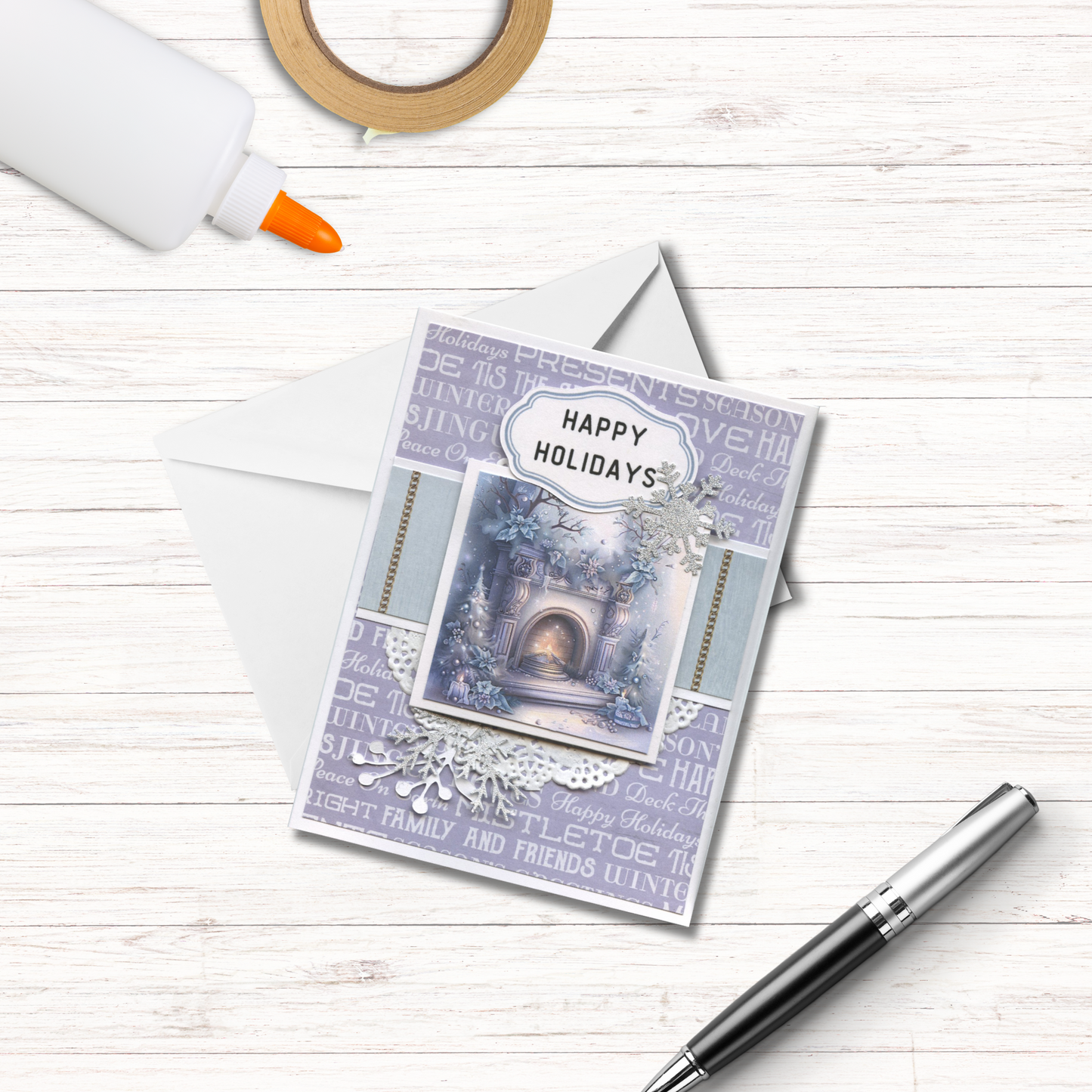 Pastel Christmas Card Making Kit