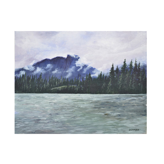 Kootenay Mountains Original Acrylic Painting 11" x 14"