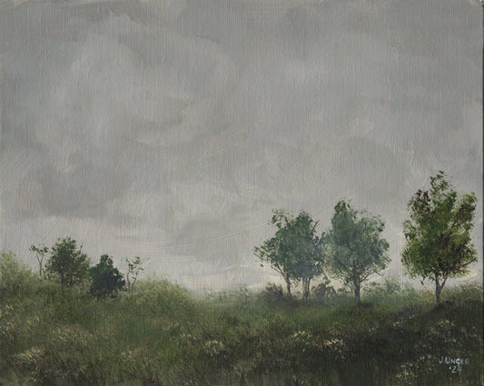 Echoes of Silence Original Acrylic Painting 8" x 10"