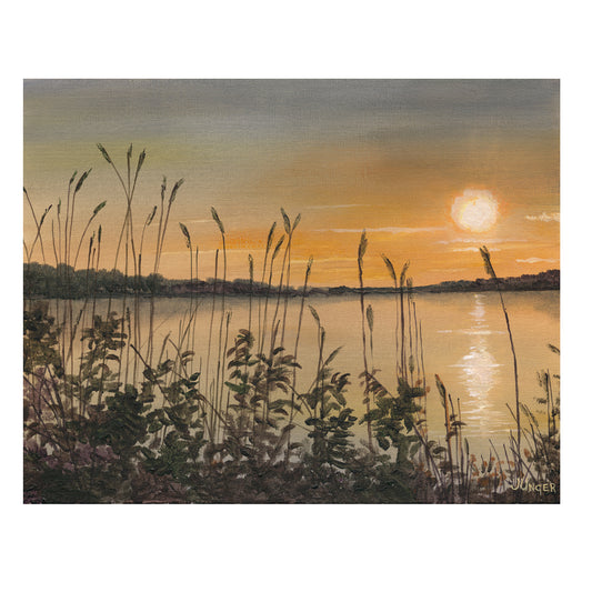 Emma Lake Sunset, Limited Edition Print, 11 X 14,  Signed and Numbered. Unframed.
