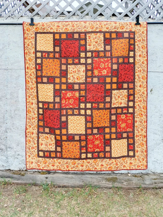 Fall Butterfly Throw Quilt