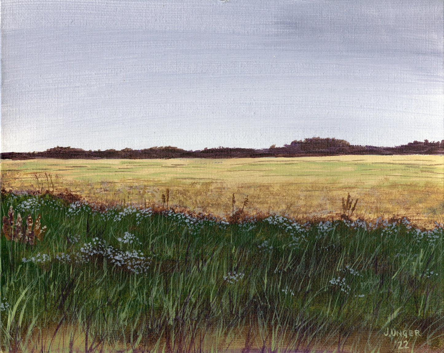 Late Summer Walk, Open Edition Print, Signed. Unframed. 5 x 7 inches
