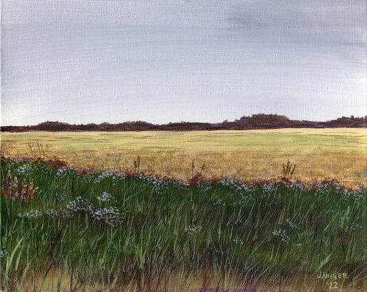 Late Summer Walk, Open Edition Print, Signed. Unframed. 5 x 7 inches