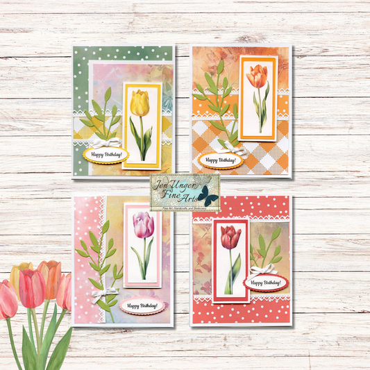 Cardmaking Kit Tulips In Bloom