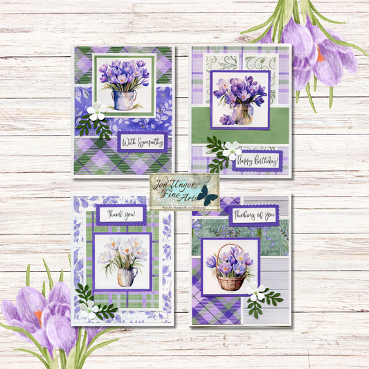Potted Crocus Cardmaking Kit
