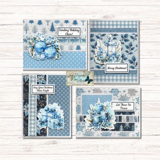 Cardmaking Kit, Blue Christmas