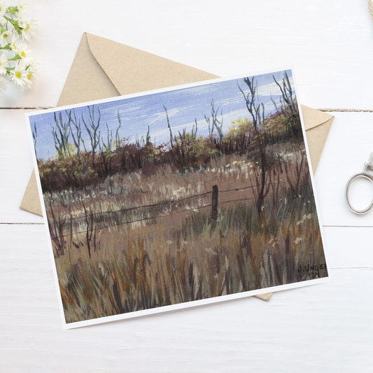 Postcard Autumn on the Prairie