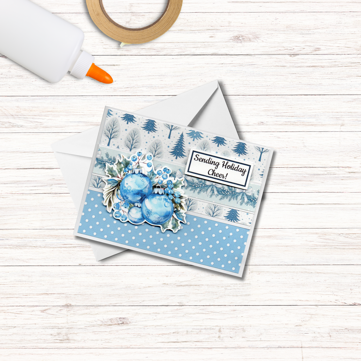 Cardmaking Kit, Blue Christmas
