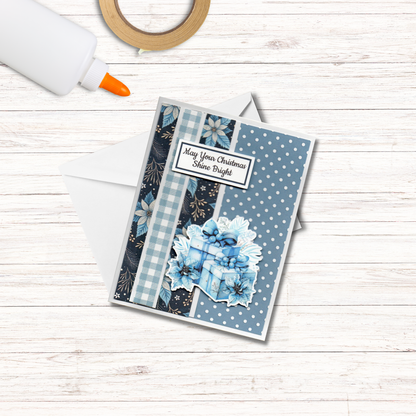 Cardmaking Kit, Blue Christmas